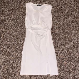 Nastygal white bodycon dress size S